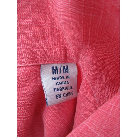 Tommy Bahama Shirt Medium Silk Hawaiian Jacquard Floral Camp Aloha - Picture 11 of 13